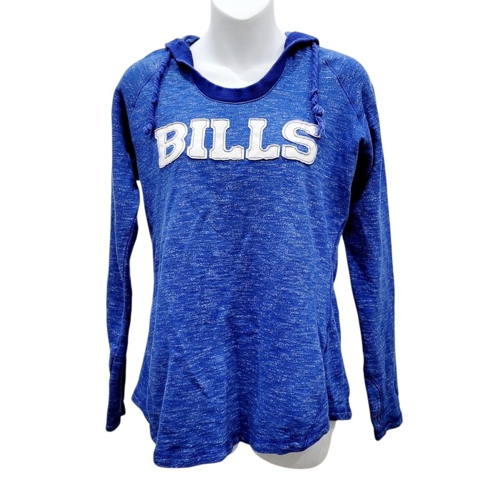 Majestic Buffalo Bills Blue Logo Hoodie Top Size: M